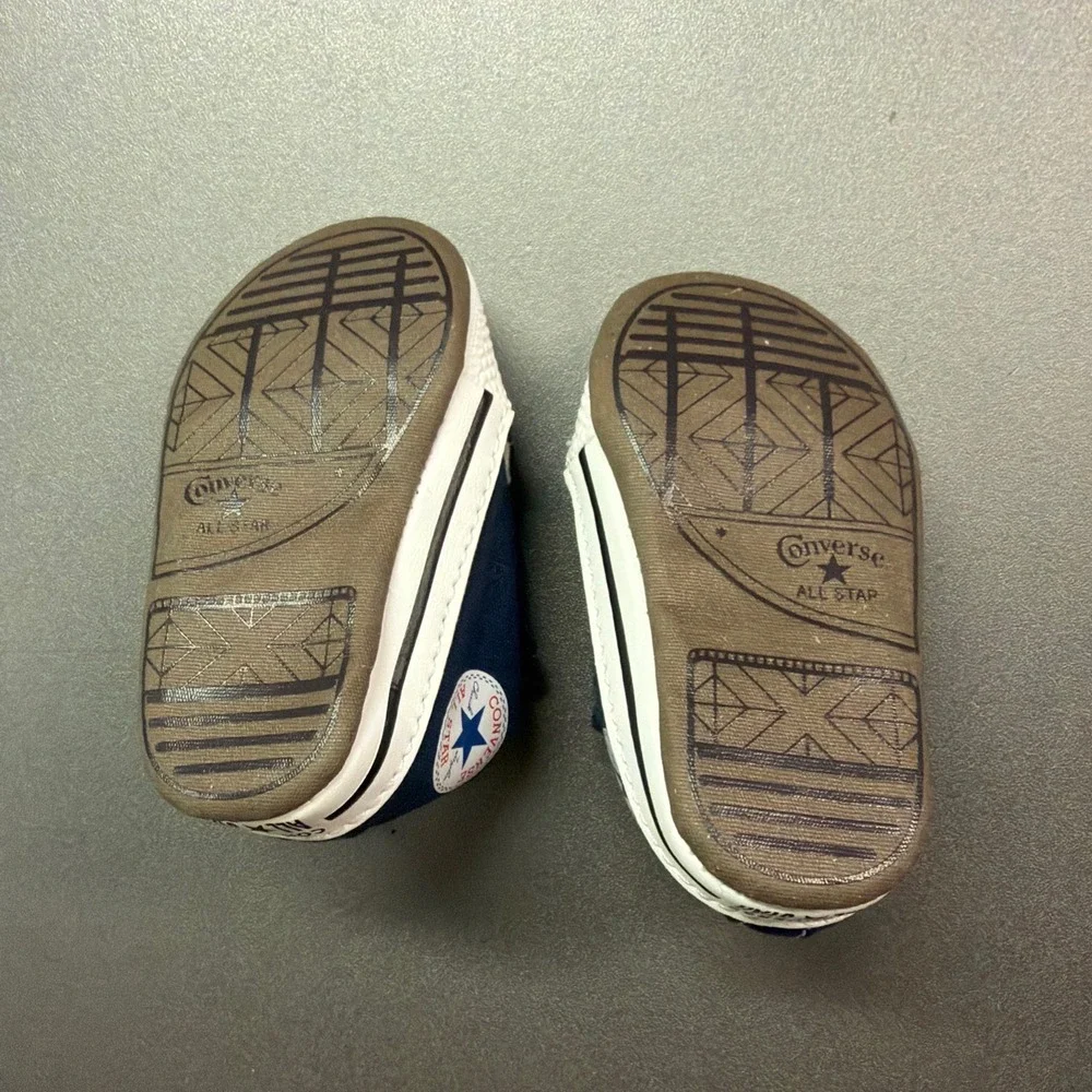 Converse Chuck Taylor All Star Navy Blue Crib Shoes Infant Size 1 865158C